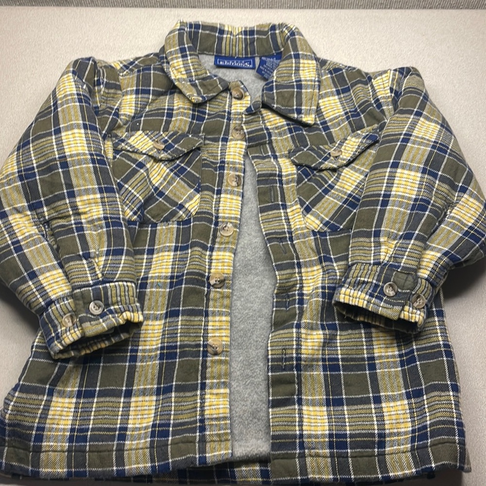4/5 Boys Plaid Warm Jacket